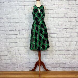 Anthropologie Maple Across the Land Plaid Wrap Dress
